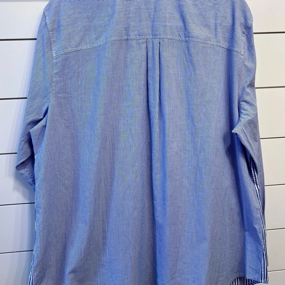 NWT TALBOTS LONG SLEEVE STRIPED SHIRT - Picture 2 of 6